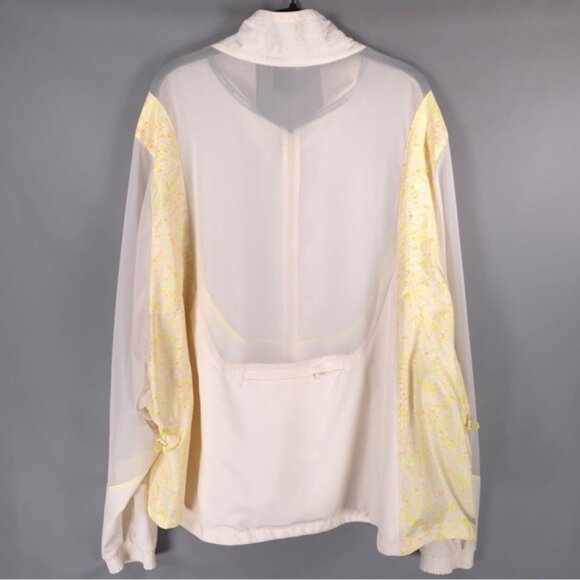Nike Sportswear Women's Woven Running Jacket Beige Sheer Mesh DJ4429-110 Size 3X - Picture 6 of 16